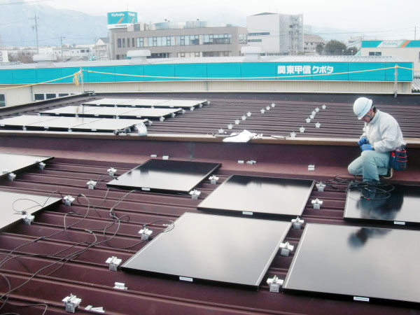 太陽光発電工事施工例1